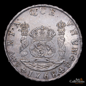 POTOSÍ COLUMNARIA 8 REALES 1768 Variante URTA