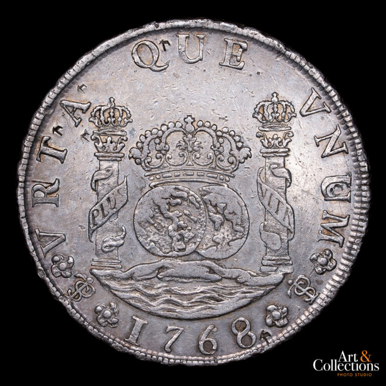 POTOSÍ COLUMNARIA 8 REALES 1768 Variante URTA